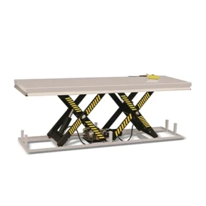 produktbild lyftbord från Silverstone med gula och svarta detaljer