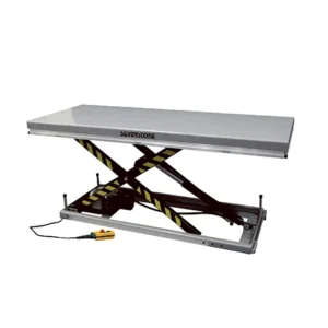 produktbild lyftbord från Silverstone med gula och svarta detaljer