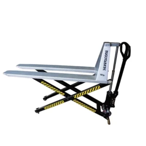 produktbild manuell saxlyftare Quicklyft - 1-stegs lyftcylinder med silvriga, gula och svarta detaljer