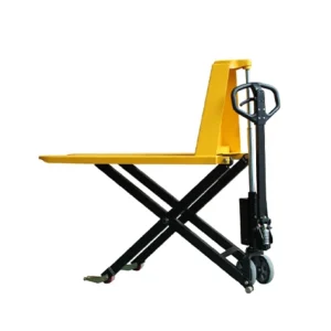 produktbild manuell saxlyftare Quicklyft - 2 stegs lyftcylinder med gula och svarta detaljer