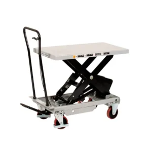 produktbild mobilt lyftbord med svarta detaljer