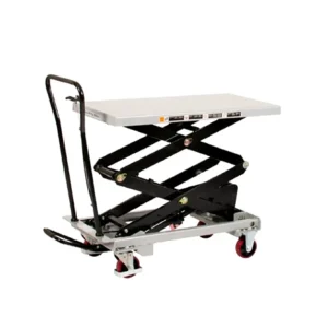 produktbild mobilt lyftbord med svarta detaljer