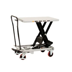 produktbild mobilt lyftbord med svarta detaljer