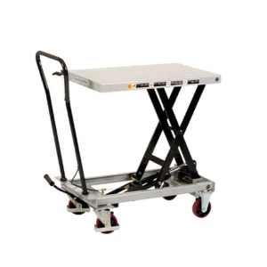 produktbild mobilt lyftbord med svarta detaljer