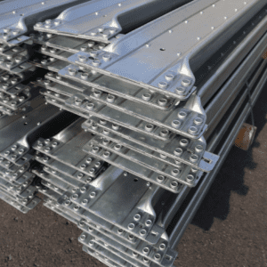 närbild på galvad bärbalk