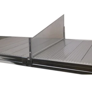 lutande avdelare till hyllställ galvad