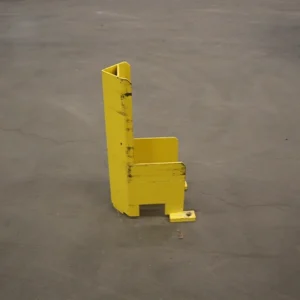 Begagnad gult påkörningsskydd.